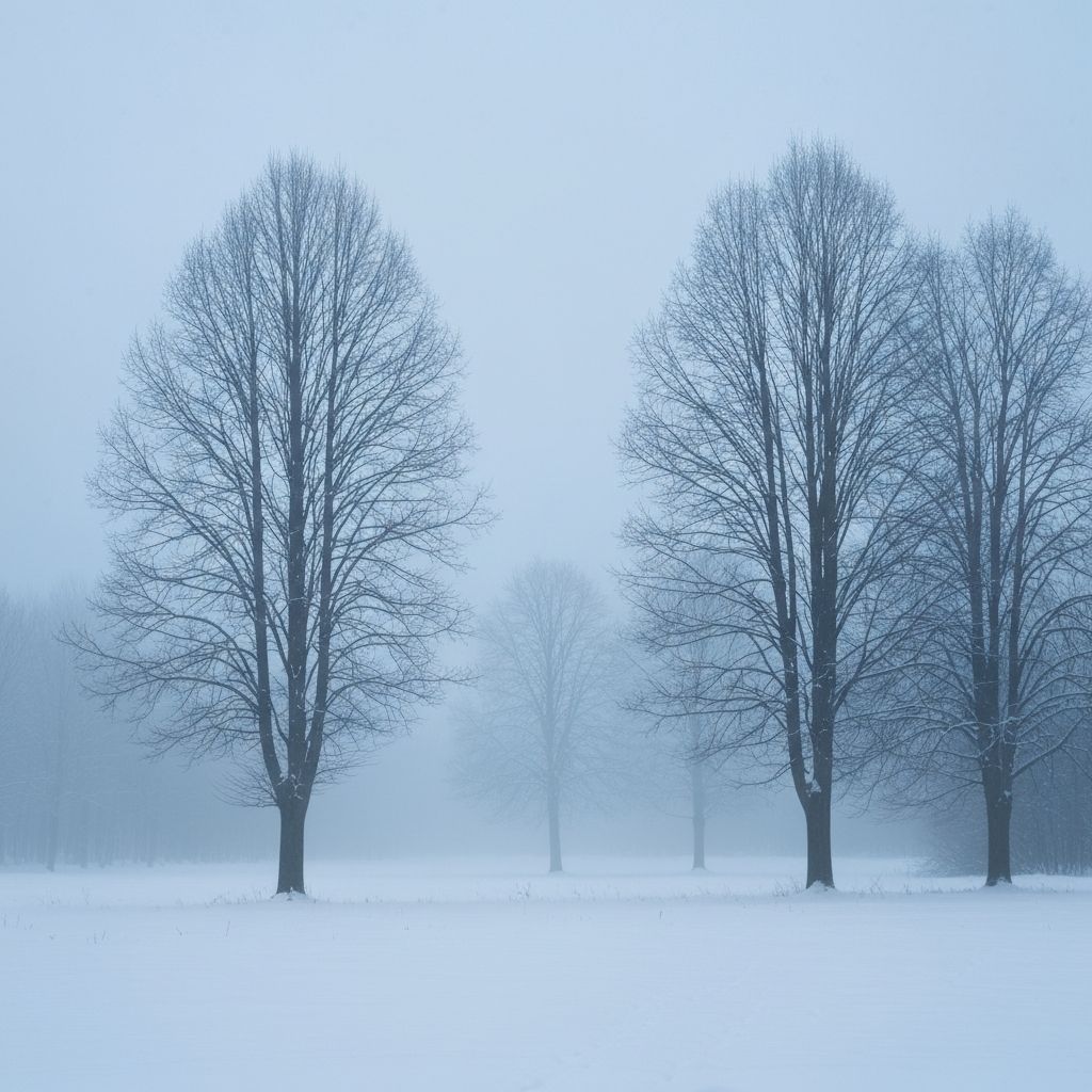 Paisaje invernal sereno